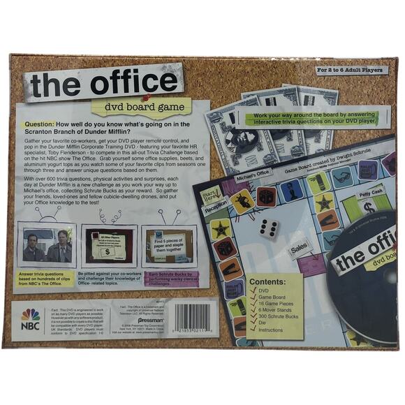 The Office DVD Interactive Board Game 2008 Pressman Toy Corp New in Plastic - Picture 2 of 4